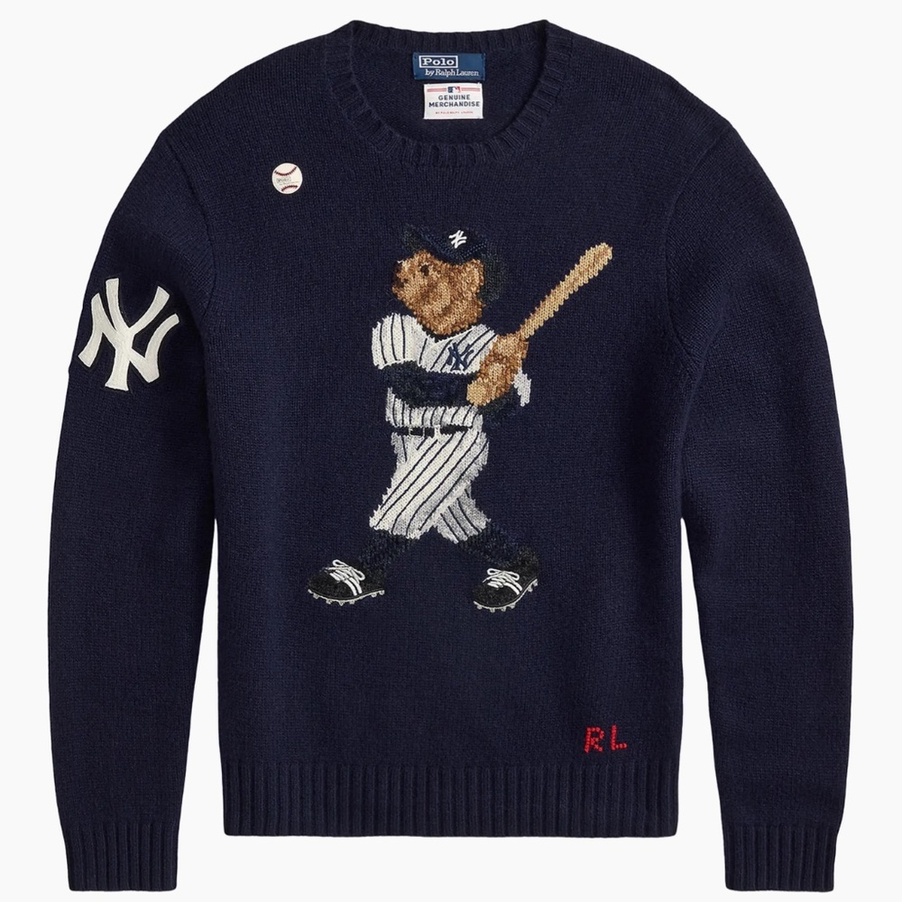 Polo Ralph Lauren New York NY Yankees Bear Sweater